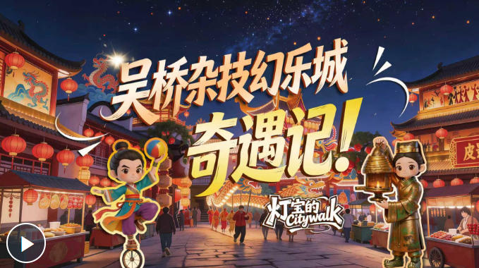 灯宝的Citywalk①｜吴桥杂技幻乐城奇遇记